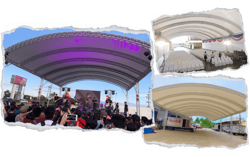 40ft x 100ft White Dome Tent